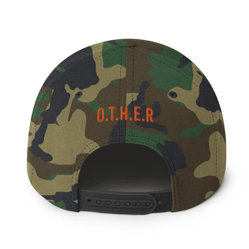 Half Circle Camo Snapback Hat