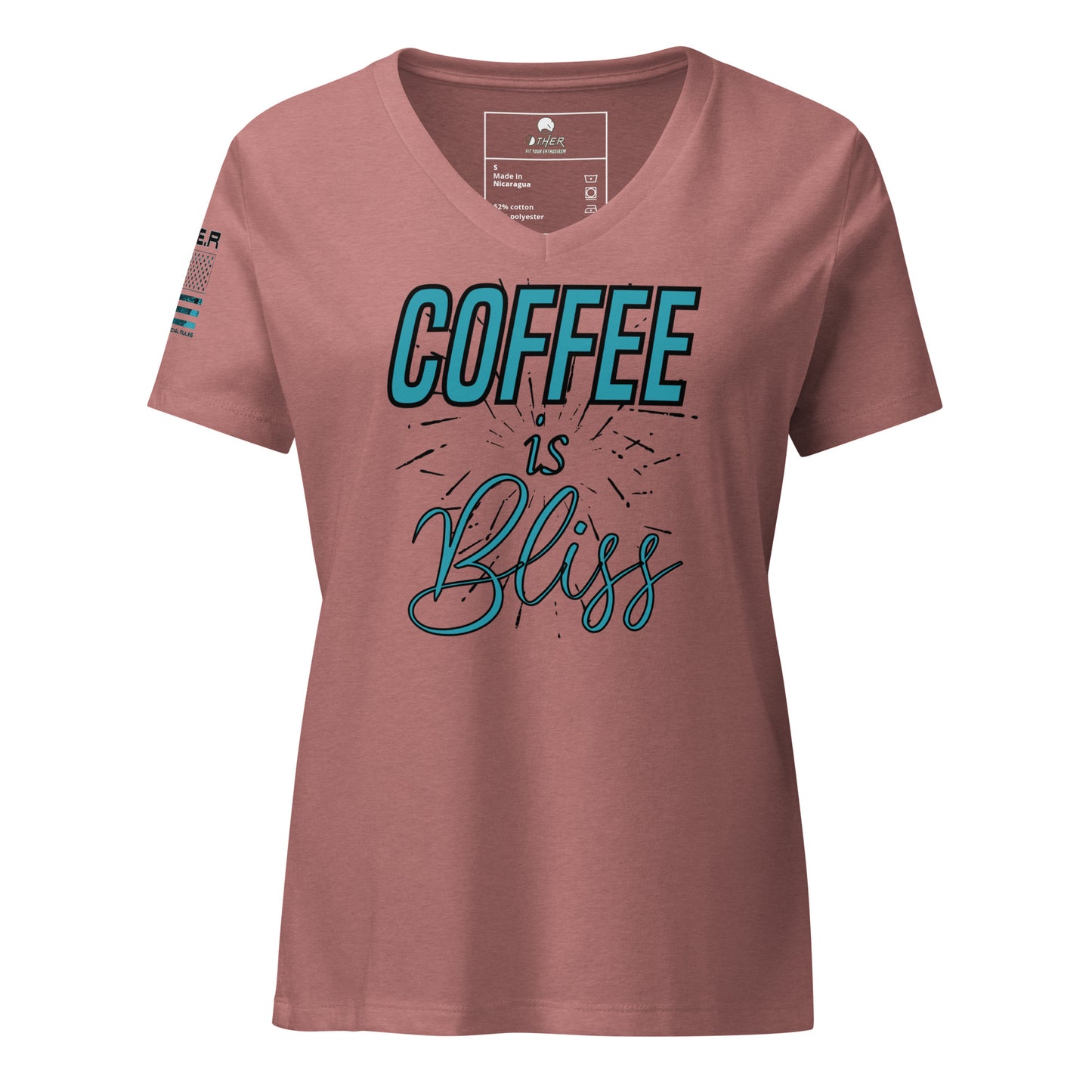 Coffee Is Bliss Relaxed V-Neck