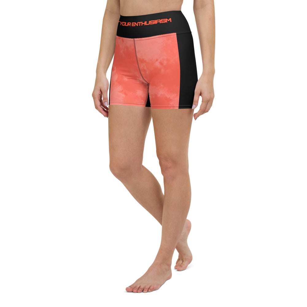 Coral Rising Yoga Shorts